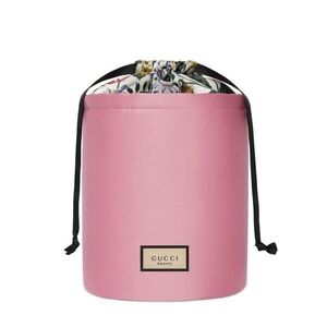 🌸GWP Gucci Beauty Pink Satin Drawstring Pouch Bag – New Luxury Cosmetic Bag